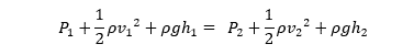 Bernoulli’s equation